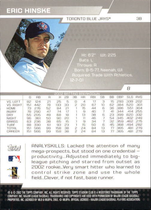2003 Stadium Club Baseball - Picture 13 of 298