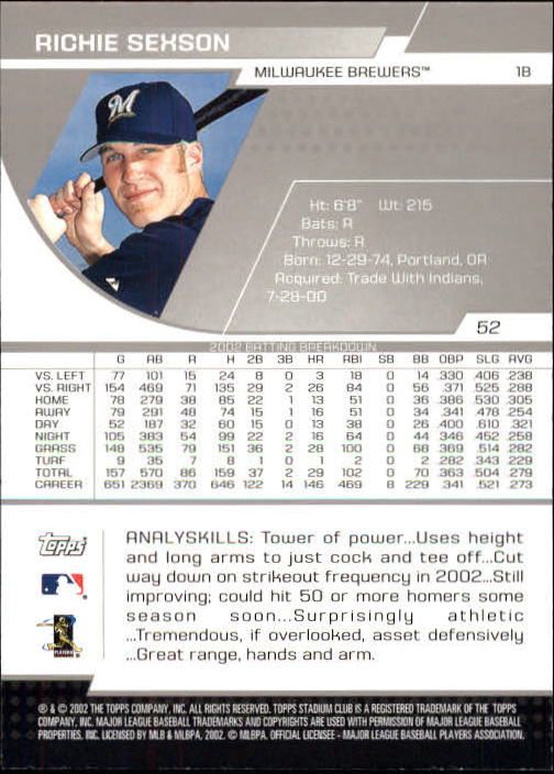 2003 Stadium Club Baseball - Picture 93 of 298