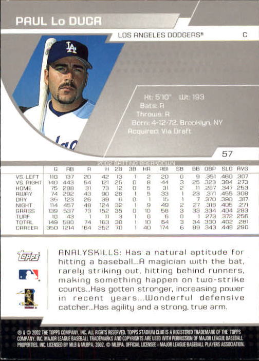 2003 Stadium Club Baseball - Picture 103 of 298