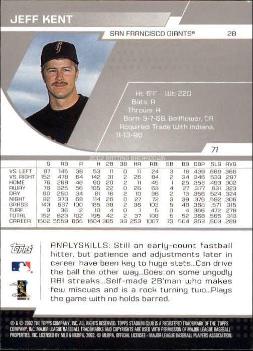 2003 Stadium Club Baseball - Picture 127 of 298