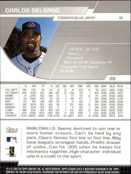2003 Stadium Club Baseball - Picture 163 of 298