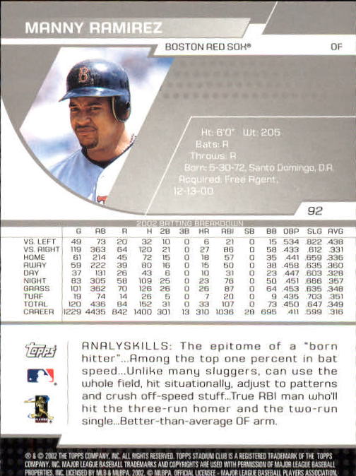 2003 Stadium Club Baseball - Picture 167 of 298