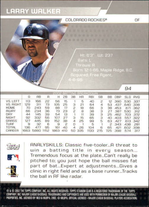 2003 Stadium Club Baseball - Picture 171 of 298