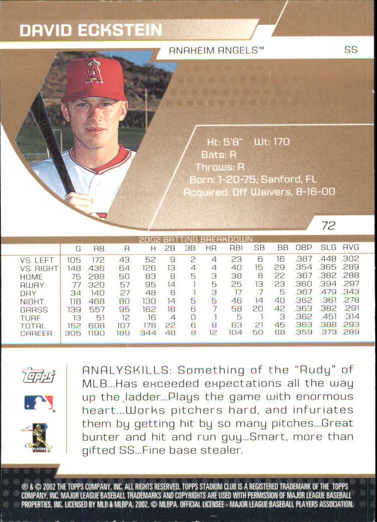 2003 Stadium Club Baseball - Picture 265 of 298