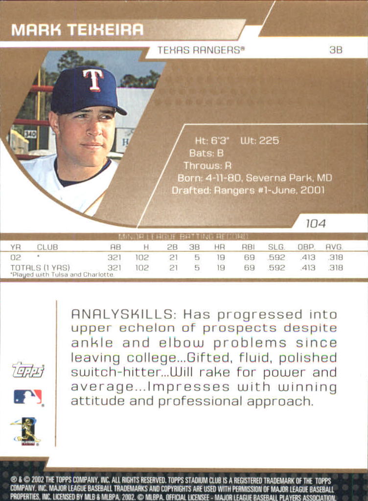 2003 Stadium Club Baseball - Picture 287 of 298