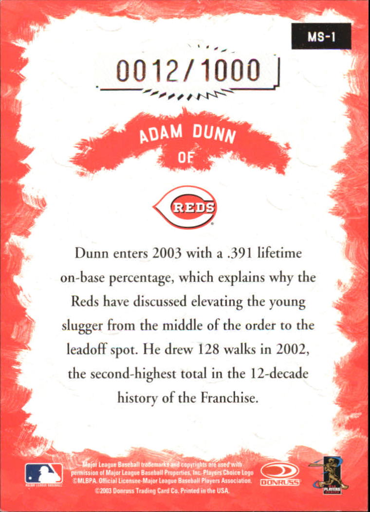 2003 Studio Baseball "Insert" Cards - Picture 17 of 43