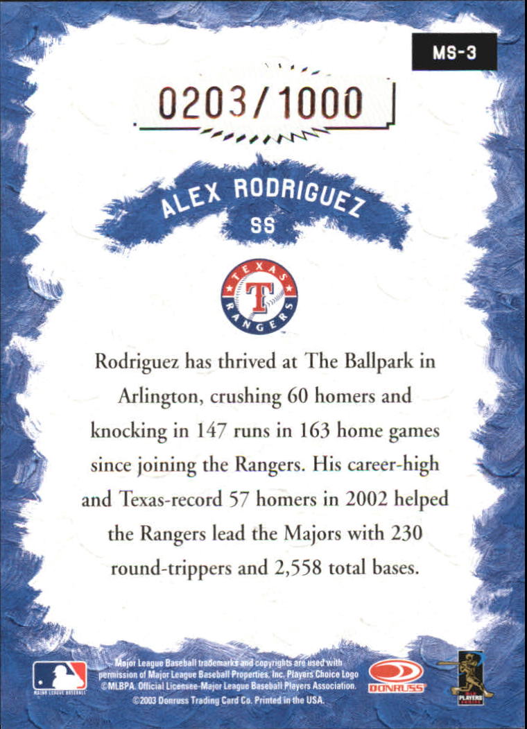 2003 Studio Baseball "Insert" Cards - Picture 19 of 43