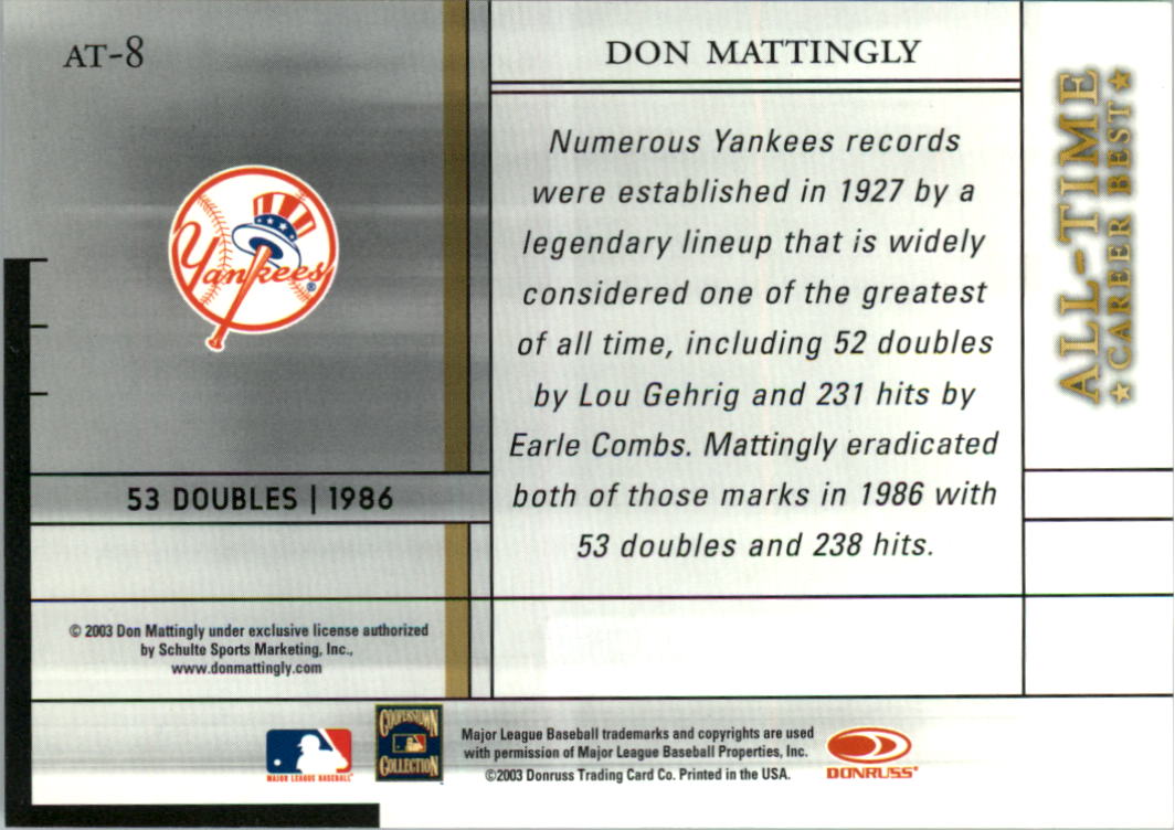 Carte Donruss Elite Baseball 2003 "Inserto e Parallelo" - Foto 3 di 23