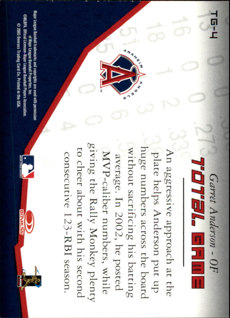 2003 Donruss Champions Baseball "Insert" Cards - Picture 40 of 69
