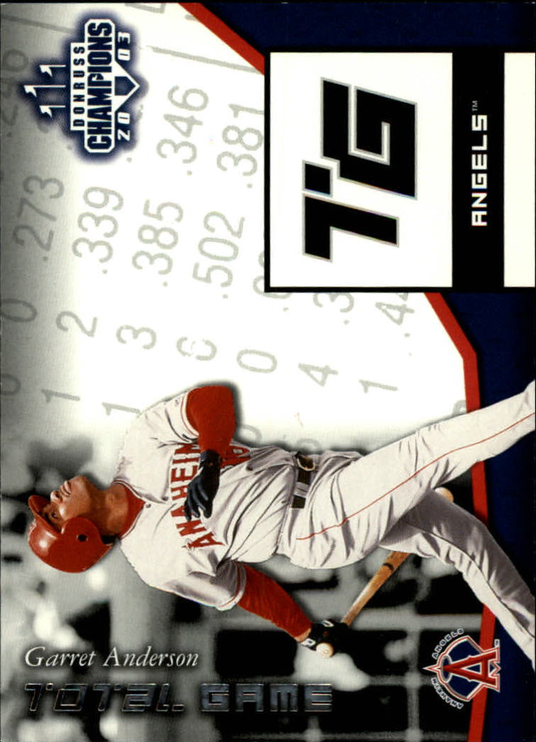 2003 Donruss Champions Baseball "Insert" Cards - Picture 39 of 69