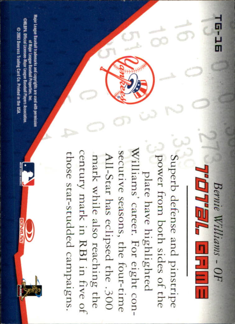 2003 Donruss Champions Baseball "Insert" Cards - Picture 50 of 69