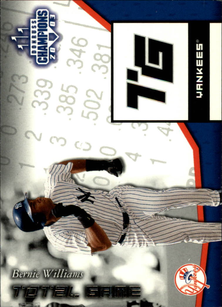 2003 Donruss Champions Baseball "Insert" Cards - Picture 49 of 69