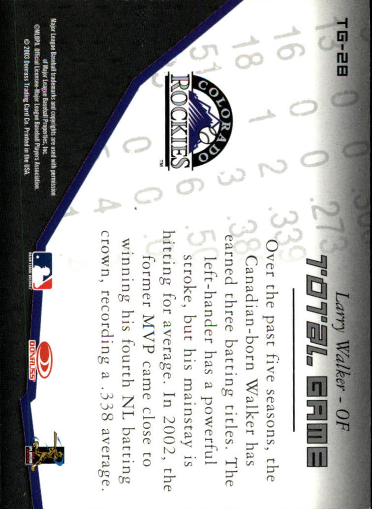 2003 Donruss Champions Baseball "Insert" Cards - Picture 58 of 69