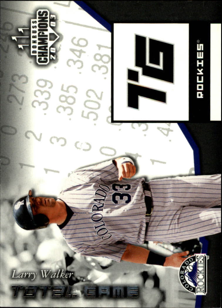 2003 Donruss Champions Baseball "Insert" Cards - Picture 57 of 69