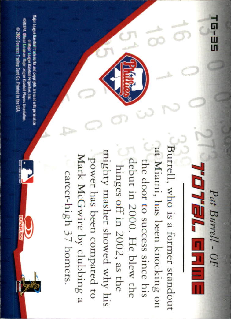 2003 Donruss Champions Baseball "Insert" Cards - Picture 62 of 69