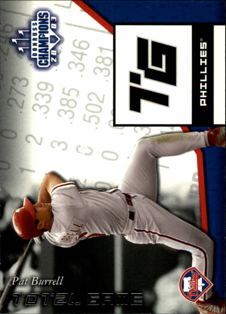2003 Donruss Champions Baseball "Insert" Cards - Picture 61 of 69