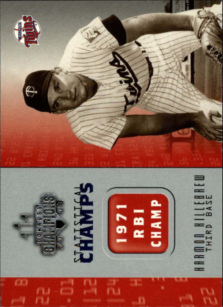 2003 Donruss Champions Baseball "Insert" Cards - Picture 14 of 69