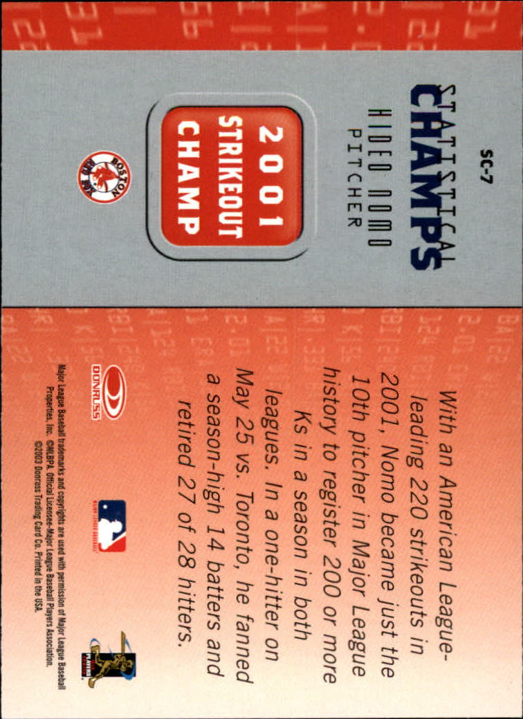 2003 Donruss Champions Baseball "Insert" Cards - Picture 17 of 69