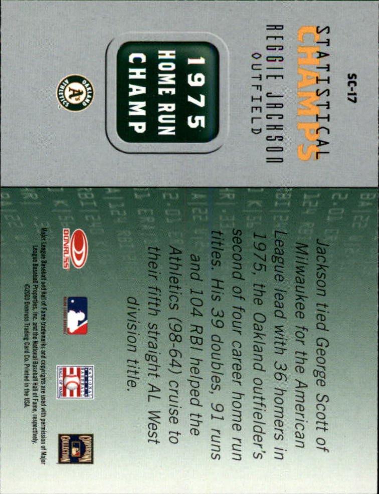 2003 Donruss Champions Baseball "Insert" Cards - Picture 21 of 69