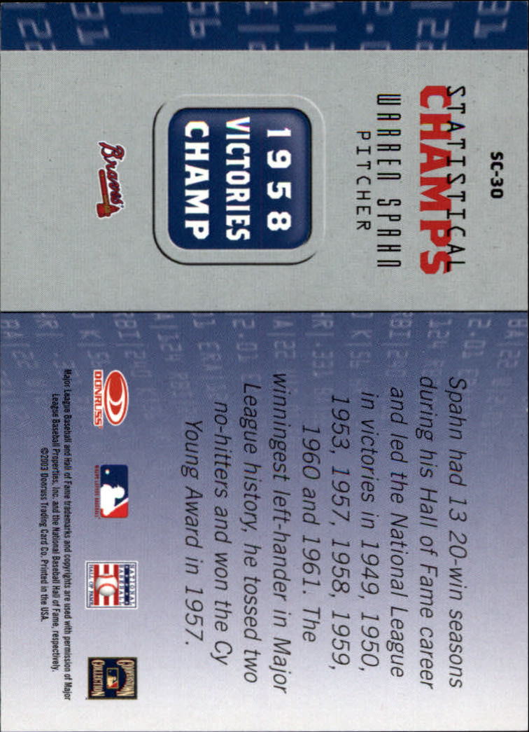 2003 Donruss Champions Baseball "Insert" Cards - Picture 25 of 69