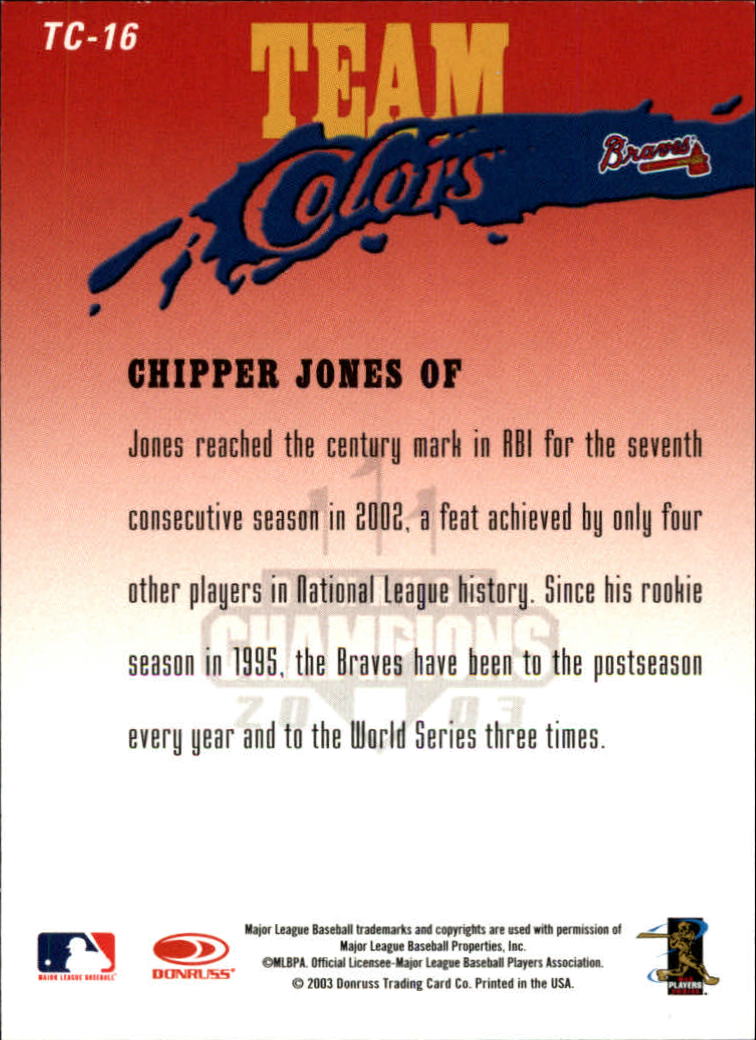 2003 Donruss Champions Baseball "Insert" Cards - Picture 28 of 69