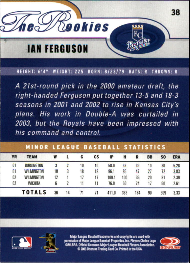 2003 Donruss Rookies Baseball "Main Set" Cards - Picture 77 of 132