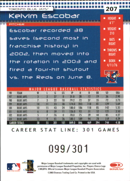 2004 Donruss Baseball "Press Proofs and Stat Line" Parallel Cards - Picture 27 of 57