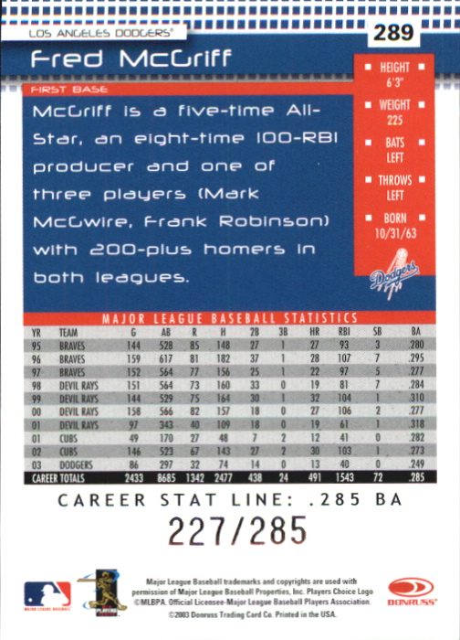 2004 Donruss Baseball "Press Proofs and Stat Line" Parallel Cards - Picture 41 of 57