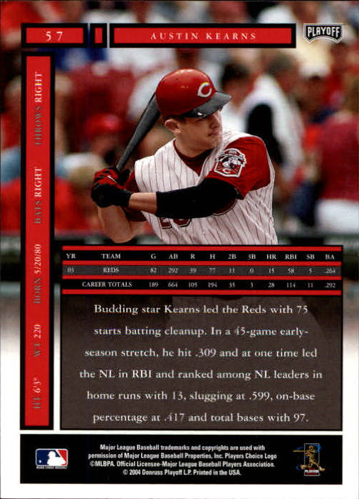 2004 Playoff Honors Baseball "Main Set" Cards #1 to #250 - Picture 115 of 433