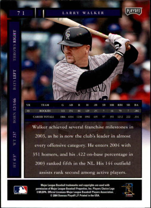 2004 Playoff Honors Baseball "Main Set" Cards #1 to #250 - Picture 143 of 433