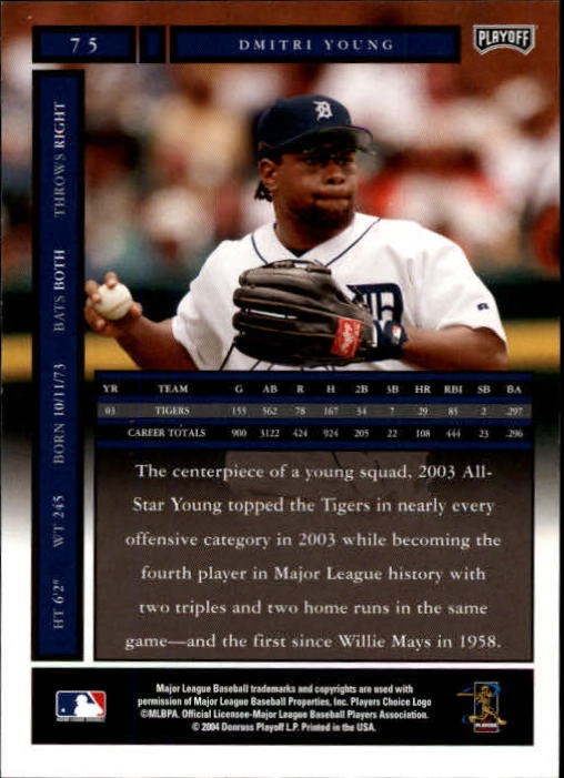 2004 Playoff Honors Baseball "Main Set" Cards #1 to #250 - Picture 151 of 433
