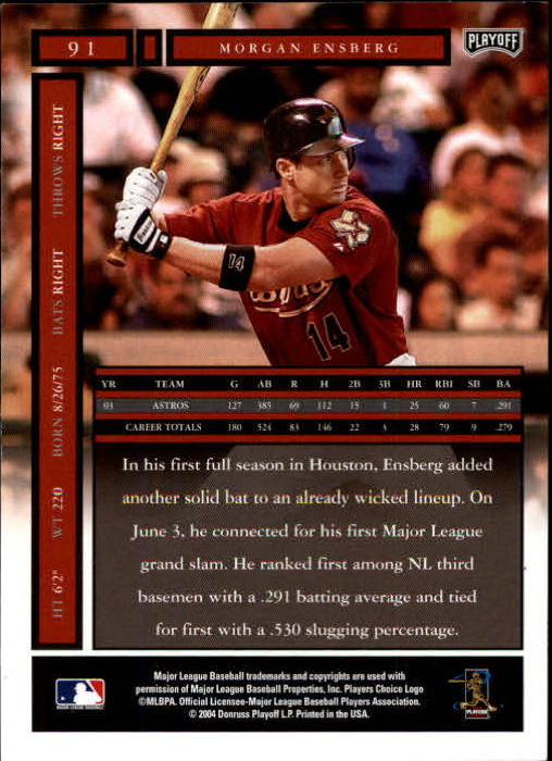 2004 Playoff Honors Baseball "Main Set" Cards #1 to #250 - Picture 183 of 433