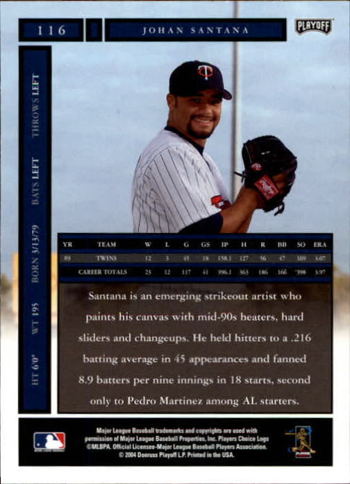 2004 Playoff Honors Baseball "Main Set" Cards #1 to #250 - Picture 233 of 433