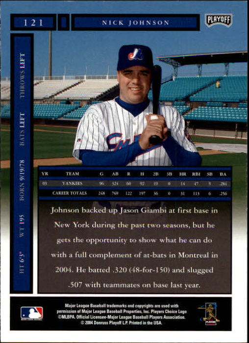 2004 Playoff Honors Baseball "Main Set" Cards #1 to #250 - Picture 243 of 433