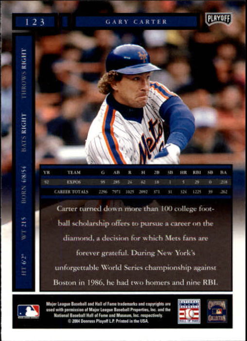2004 Playoff Honors Baseball "Main Set" Cards #1 to #250 - Picture 247 of 433