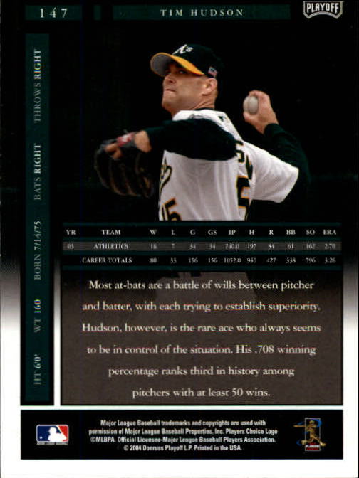 2004 Playoff Honors Baseball "Main Set" Cards #1 to #250 - Picture 295 of 433