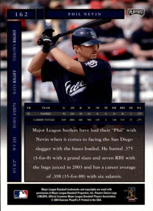 2004 Playoff Honors Baseball "Main Set" Cards #1 to #250 - Picture 325 of 433