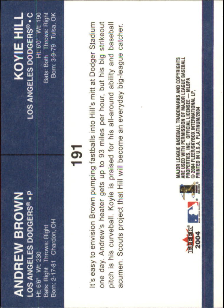 2004 Fleer Platinum Baseball "Main Set" Cards - Picture 369 of 387