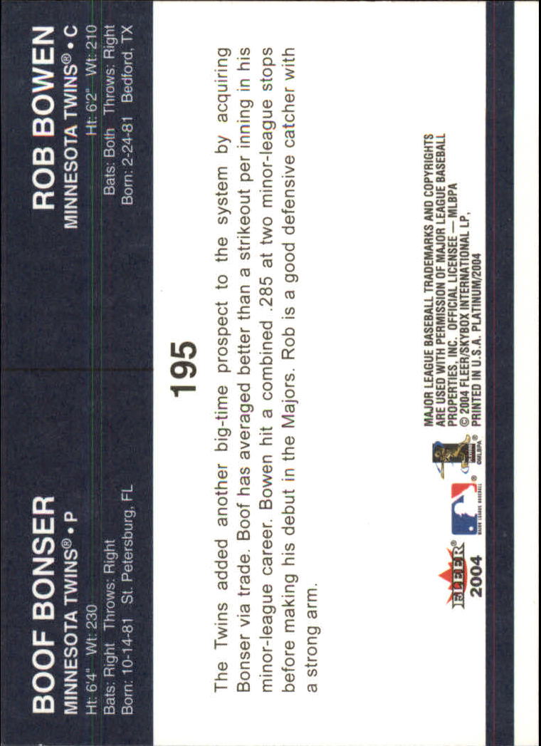 2004 Fleer Platinum Baseball "Main Set" Cards - Picture 377 of 387
