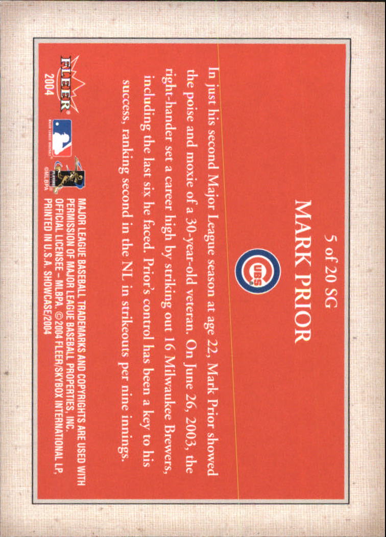 2004 Fleer Showcase Baseball "Insert" Cards - Picture 11 of 14