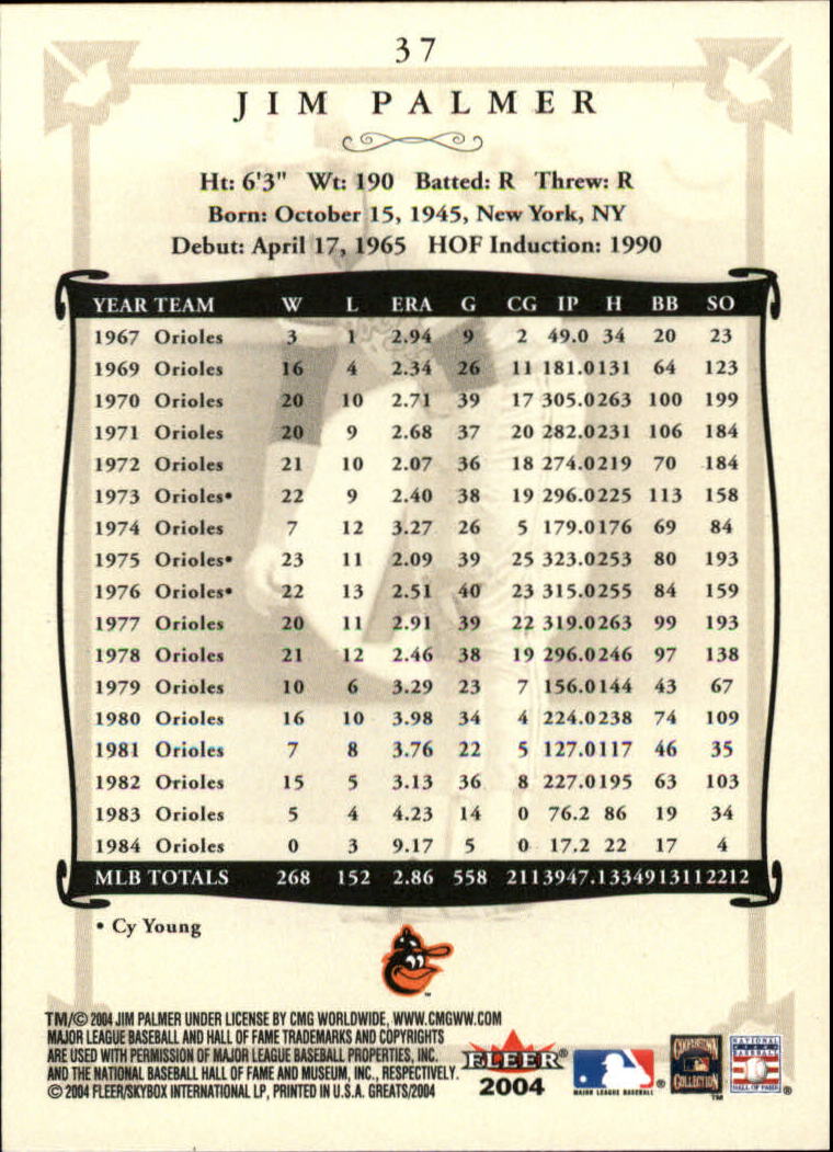 2004 Greats of the Game (Fleer) Baseball "Main Set" Cards - Picture 75 of 275