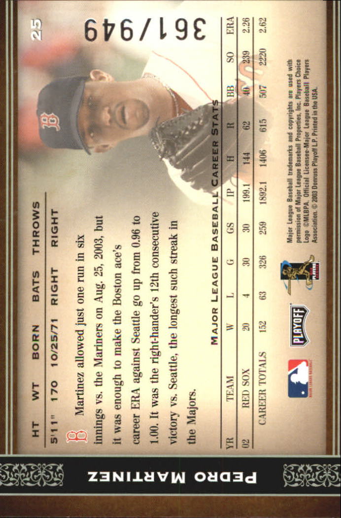 2004 Prime Cuts Baseball "Main Set" Karten - Bild 9 von 19