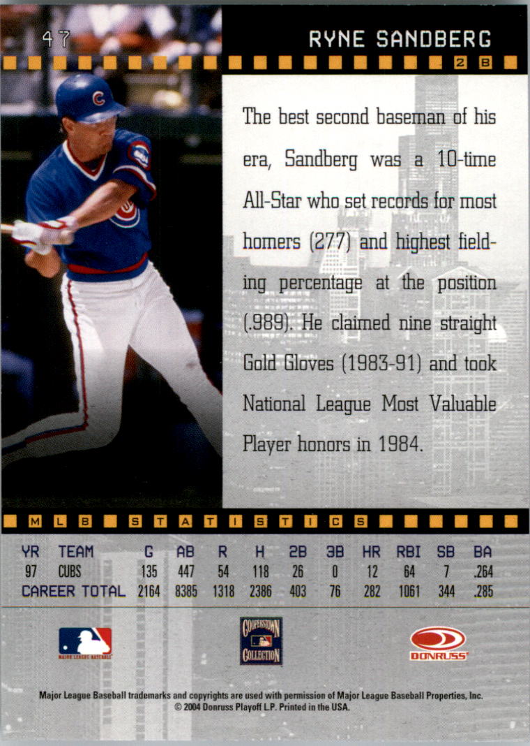 2004 Studio Baseball "Main Set" Cards #1 to #265 - Picture 91 of 413