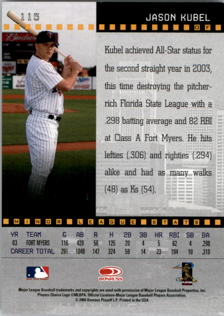2004 Studio Baseball "Main Set" Cards #1 to #265 - Picture 225 of 413