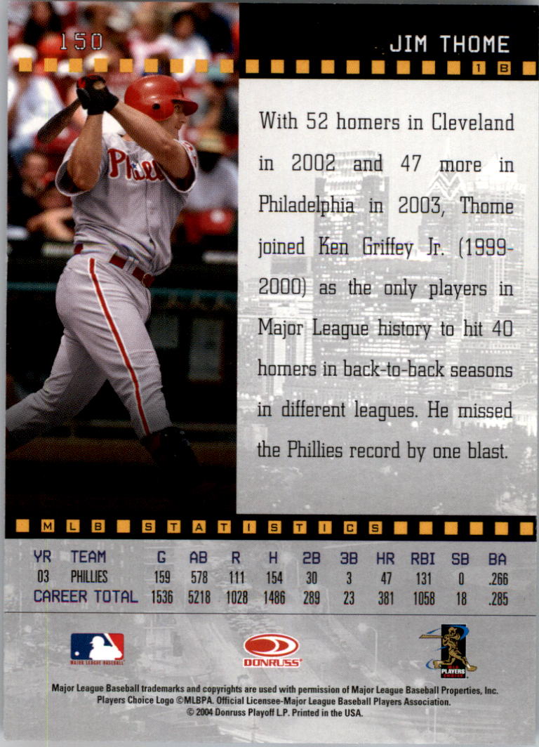 2004 Studio Baseball "Main Set" Cards #1 to #265 - Picture 295 of 413