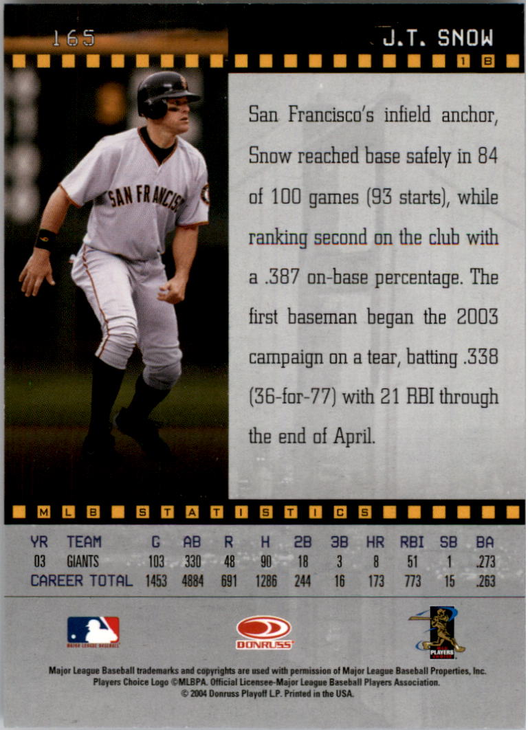 2004 Studio Baseball "Main Set" Cards #1 to #265 - Picture 325 of 413