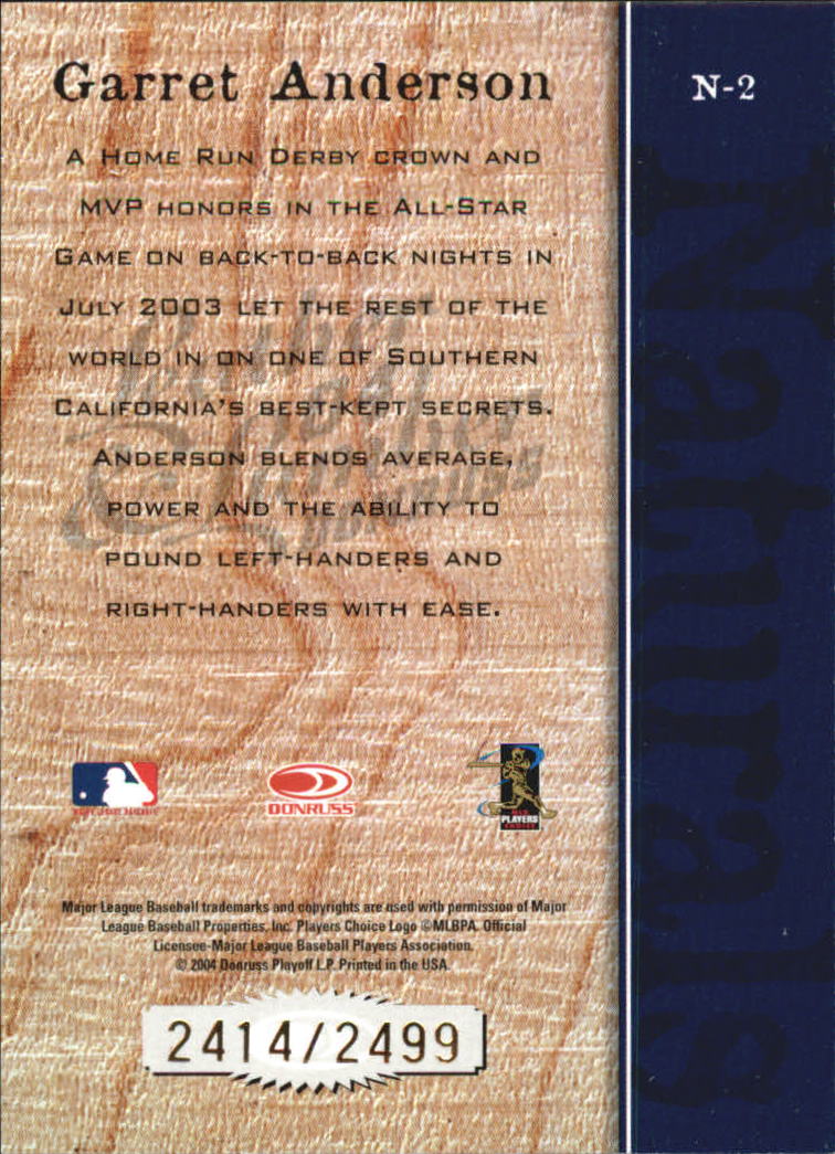 2004 Leather and Lumber Baseball "Naturals and Fans of the Game" Insert Cards - Picture 5 of 29