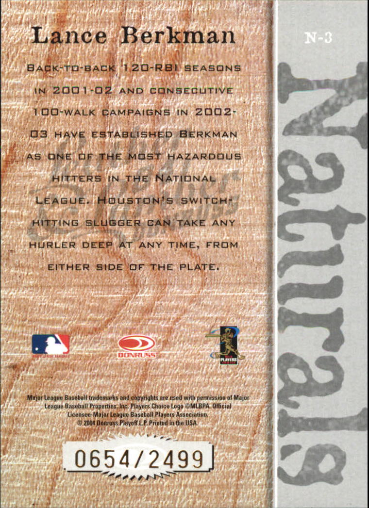 2004 Leather and Lumber Baseball "Naturals and Fans of the Game" Insert Cards - Picture 7 of 29