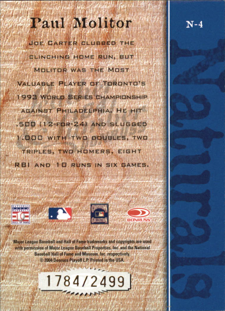 2004 Leather and Lumber Baseball "Naturals and Fans of the Game" Insert Cards - Picture 9 of 29