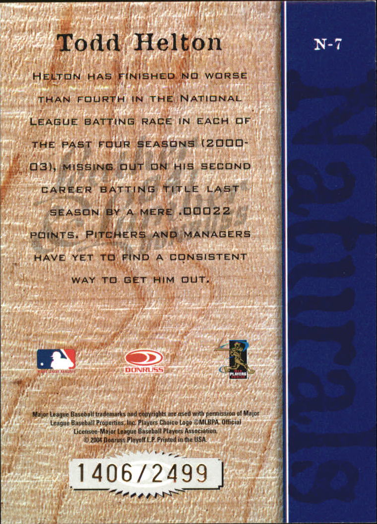 2004 Leather and Lumber Baseball "Naturals and Fans of the Game" Insert Cards - Picture 15 of 29